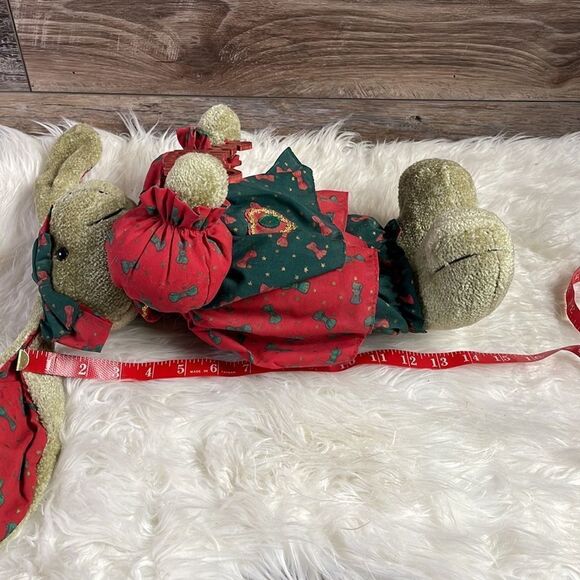 Merry Christmas Bunny Rabbit Plush 14” Decoration - Picture 5 of 6